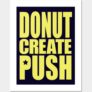 Donut Create Push Posters and Art